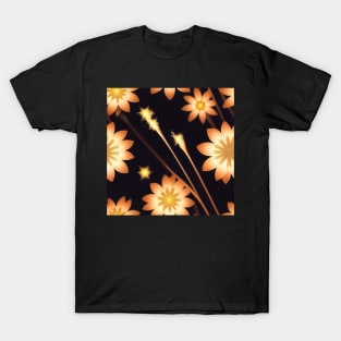 Just a Vibrant Flower Pattern 7 - Bright and Cheerful Design for Home Decor T-Shirt